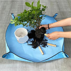 2 PCS Planting Mat Gardening Potting Pad Foldable Garden Plant Flower Pot Pots Transplanting Mats Waterproof for Patio - Image 3