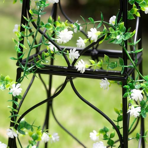 Metal Obelisk Trellis - 38.3"" Climbing Support for Vines & Roses - Image 4