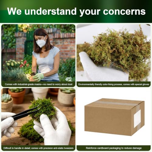 2.25LBS Artificial Fake Grass Green Moss for Crafts Plants Indoor - Image 4