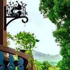 peacoblue Panda Plant Hanger Bracket, Iron Outdoor Hanging Hook - Image 6