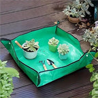 Waterproof Foldable Planting Mat Garden Potting Pad for Flowerpot Transplanting Mixing Soil Tool for Indoor Plant Repotting(100x100cm A Normal) - Image 4
