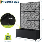 GarveeLife Metal Planter Box with Trellis and Wheels 71"x47"x16" - Image 2