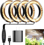 6.3" Ceiling Indoor Grow Lights for Plants Full Spectrum 4-Pack in 1 by Mosthink
