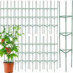 Sunnyray 15 Pack 48 Inch Tomato Cages Metal Plant Supports for Garden Green by Sunnyray