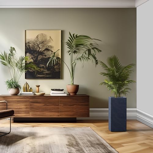 Kante Accent Column Square Charcoal Concrete Planter 23.6" H, Outdoor - Image 3