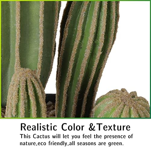 Artificial Cactus Fake Cactus 16 Inch Faux Cacti Plants for Home Garden Office Store Decoration - Image 5