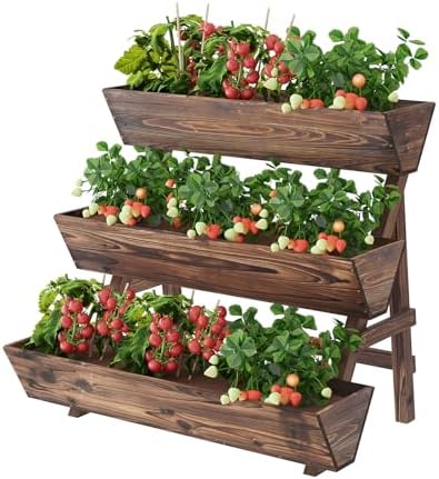 Wooden Vertical Raised Garden Bed, Tiered Planter Box, Garden Planter Stand - Image 5