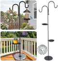 1 Set 75.9'' Adjustable Shepherds Hook Stand, Classic 2 Hooks by Otoolling
