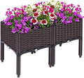Kalolary 2 Sets Raised Garden Bed Elevated Garden Bed with Legs by Kalolary