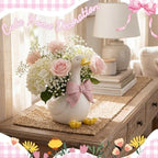 Silly Goose Vase Cute Ceramic Flower Vase Nursery Aesthetic Decor, Pink - Image 2