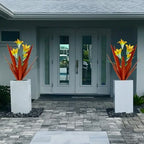 Metal Agave Plant Outdoor Decoration Lily Mexican Yard Art Garden Statue - Image 3
