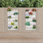 Vertical Wall Planter, Stackable Wall-Mounted Planter Indoor Outdoor w/36 Plastic Pots Living Wall Garden w/36 Non-Woven Fabrics Vegetable Hanging Pocket Holder Flowerpot (White) - Image 5