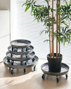 Heavy Duty Plant Caddy with Wheels 20 Inch, 360° Caster, Outdoor Rolling Plant Dolly that is Not Easily Rusted, Indoor Metal Plant Cart with Rollers, Plant Pot Trolley, Silver 3 Pack - Image 6