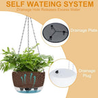 SUNNYPARK 2 Pack Solar Hanging Planters for Plants Outdoor - Image 4