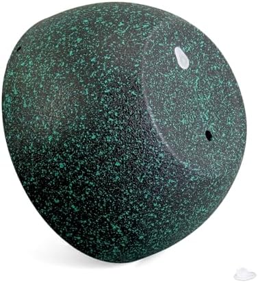 Meowell 12 inch Large Hanging Planters for Indoor Outdoor Plants, 2 Pack Hanging Flower Pots with Drainage Holes and Chain, Plastic Hanging Baskets for House Plants, Black with Green Speckles - Image 3