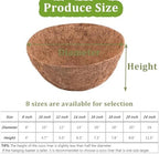 2 PCS Round Coco Liners Hanging Basket Liner Natural Replacement Coconut Fiber Liner for Hanging Basket Flower Pot (20 inch) - Image 3