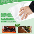 12PCS 5.75/7/8/10 in Clear Nursery Pots with Drainage Plant Pots - Image 4