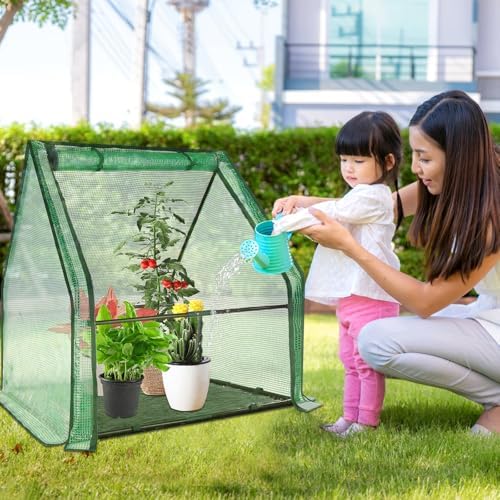 U'Artlines Portable Mini Greenhouse Small Green House 36x36x42 Inch - Image 5
