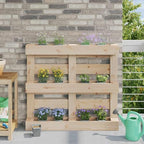 12 Pack Light Grey Flower Boxes for Euro Pallets Planters by Unknown