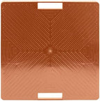 DeVaultEnterprises 16" Square Rolling Plant Caddy, Heavy Duty Plant Stand with Wheels, Indoor Outdoor Planter Base (1, Terracotta/Handle) - Image 3