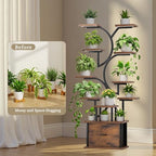 Plant Stand Indoor with Grow Lights - 11 Tiered Plant Shelf with Drawer, 65" Corner Plant Stands for Indoor Plants, Plant Stand for Multiple Plant, Flower Display Rack for Home, Living Room, Patio - Image 3