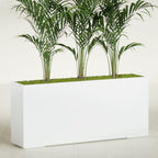 Greenline Alice Tall Rectangular Fiberglass Planter, Outdoor Planter Box - Image 2