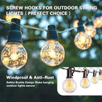2.36IN Ceiling Screw Hooks for Hanging Plants, Safety Buckle,110 Pcs - Image 4