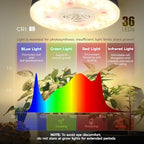 Barrina OG09 Puck Grow Light, 36W(4 x 9W), 660nm Red LEDs, 4 Packs, Black - Image 5