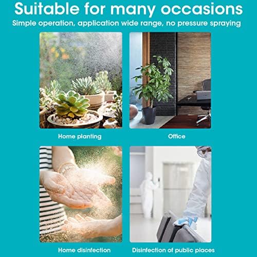 FLEXMAN 3L Electric Spray Bottle, Transparent Rechargeable High Pressure Plant Mister, Electric Water Sprayer for Watering Flowers Garden Cleaning (Blue) - Image 5