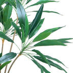 SIGNWIN Artificial Tree in Geometric Pattern Planter, Fake Dracaena Tree Silk Tree for Indoor and Outdoor Home Decoration - 66" Overall Tall (Plant Pot Plus Tree) - Image 4