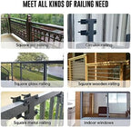 Planter Box Bracket, Flower Box Holder Circular and Square Railings Brackets,Adjustable Deck Railing Planter Box Holder for Patio Garden Fence Pergola Balcony (2 Pieces) - Image 7