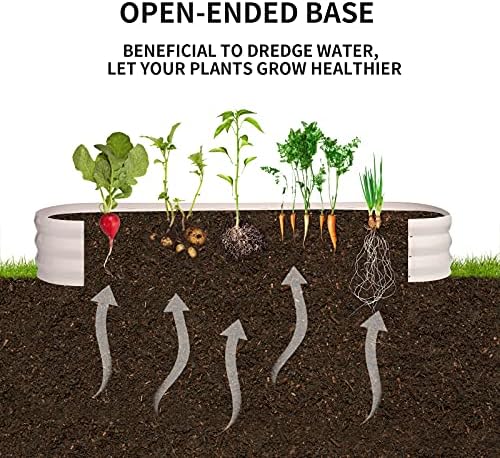 GADI 67-Inch Raised Garden Bed, Metal Planter Box for Vegetables and Flowers, Large Outdoor Gardening Kit, Easy DIY Assembly, Weather-Resistant & Rust-Proof - Image 4