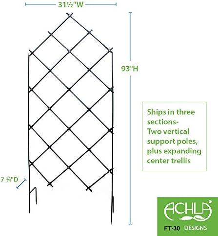Achla Designs Freestanding Lattice Garden Trellis - Image 4