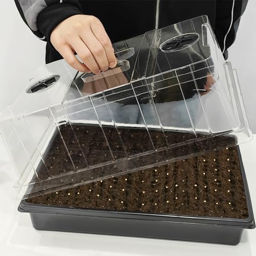 RooTrimmer 4-Pack Seed Starter Trays with 5" Tall Humidity Domes - Image 2