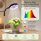 Grow Light with Fan,LED Sunlight with Gentle Breeze for Plants - Image 3