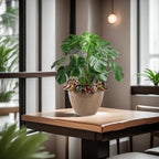 10.4 Inch Plant Pot, Ceramic Planter with Drainage Hole and Silicone Plug - Image 7