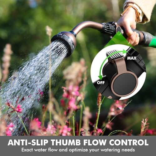 RESTMO Watering Wand Heavy Duty, 15-Inch Long Hose Nozzle Sprayer - Image 3