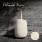 Mondo High Tall Fiberglass Planter, Indoor/Outdoor - Image 3