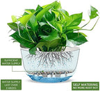Dexceder 9.8 Inch Self Watering Hanging Planter (2 Pack, White) - Image 2