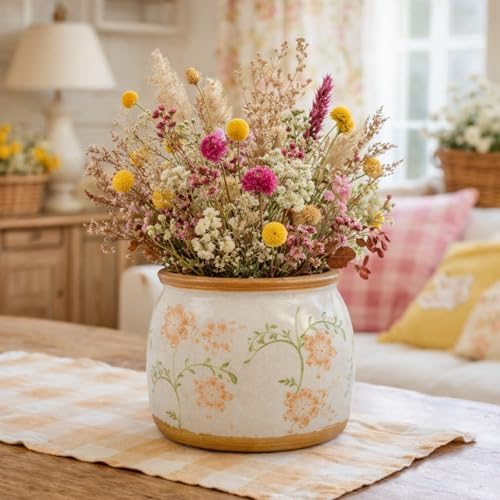 Vintage Ceramic Flower Pot, 6.5 & 9in, with Drainage & Filter - Image 6
