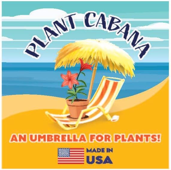 Fixed Plant Shade for Potted Plants 28" x 30" Outdoor Container Sun Shade Cover Premium Fabric Canopy with Fiberglass Frame & Soil Anchor Stripes & Solids Assembly Required - Image 6