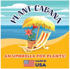 Fixed Plant Shade for Potted Plants 28" x 30" Outdoor Container Sun Shade Cover Premium Fabric Canopy with Fiberglass Frame & Soil Anchor Stripes & Solids Assembly Required - Image 6