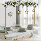 Over The Table Rod Stand with Clamps Gold Table Balloon Arch Banner Frame by ParseBio