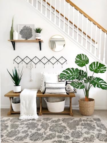 GnFlus Large Fake Plant 36" Faux Monstera Plant UV Resistant Fake Monstera Floor Plant Realistic Artificial Plants Indoor Outdoor for Home Office Farmhouse Garden Decor, 3ft Tall Artificial Tree - Image 4