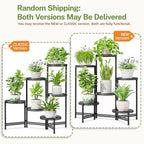 iDavosic.ly 6 Tier Large Plant Stand Indoor Outdoor, 10 In Tray, Iron Black - Image 2