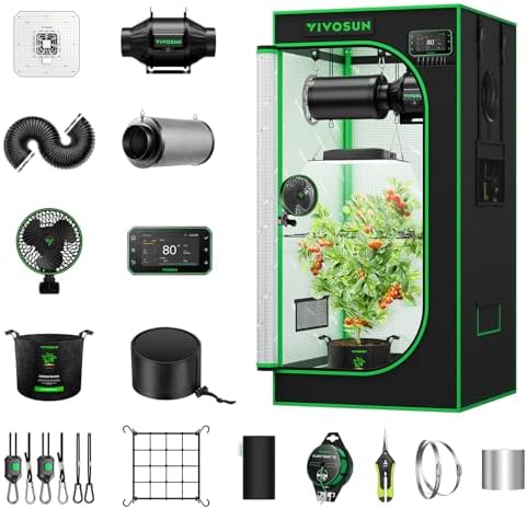 VIVOSUN 2x2 Smart PRO Grow Tent Kit, 1-Plant WiFi-Integrated Grow System by VIVOSUN