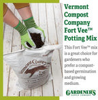 Vermont Compost Company Fort Vee Organic Potting Mix | High-Nutrient Compost-Based Soil for Indoor & Outdoor Container Seed Starting, Plants & Vegetable Gardening | 20 Quarts - Image 2