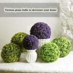 Decorative Faux Dried Moss Balls Dia 20in, Faux Grass Decor Fake Plant, Artificial Grass Plastic Flower Plant, Small Artificial Plants, Garden Spheres Decorative, Green Grass Plant Ball Spheres - Image 2