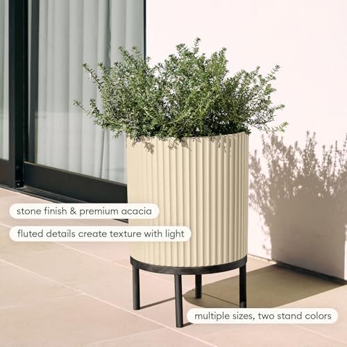 Veradek Demi Series Raised Planter - Round Planter with Stand - Image 4