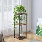 3-Tier Tall Plant Stand Indoor, Small Square Side Table for Home - Image 5